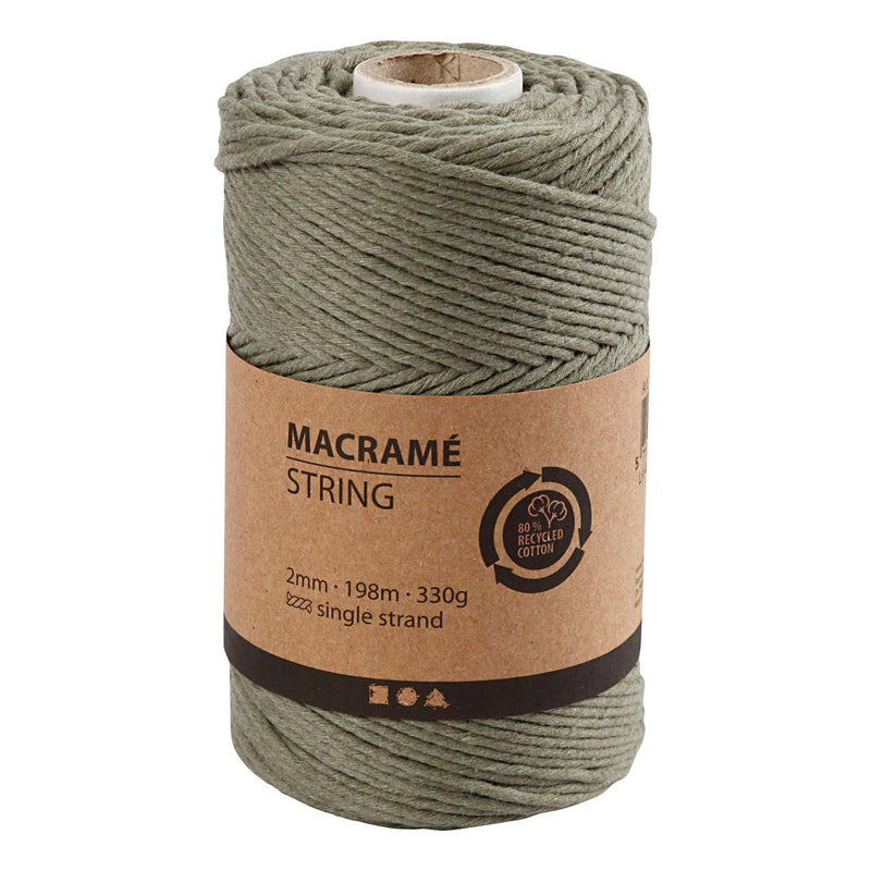Load image into Gallery viewer, Creativ company macrame koord mosgroen, 198m
