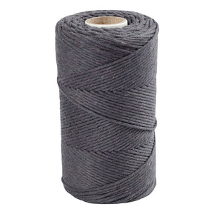 Creativ company macrame koord grijs, 198m