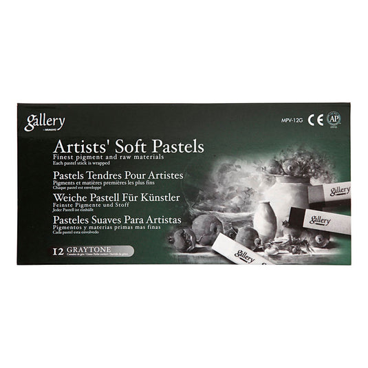 Creativ company http: www.cchobby.nl gallery-soft-pastel-set-l-6-5-cm-dikte-10-mm-zwart-wit-harmonie-12-stuk-1-doos
