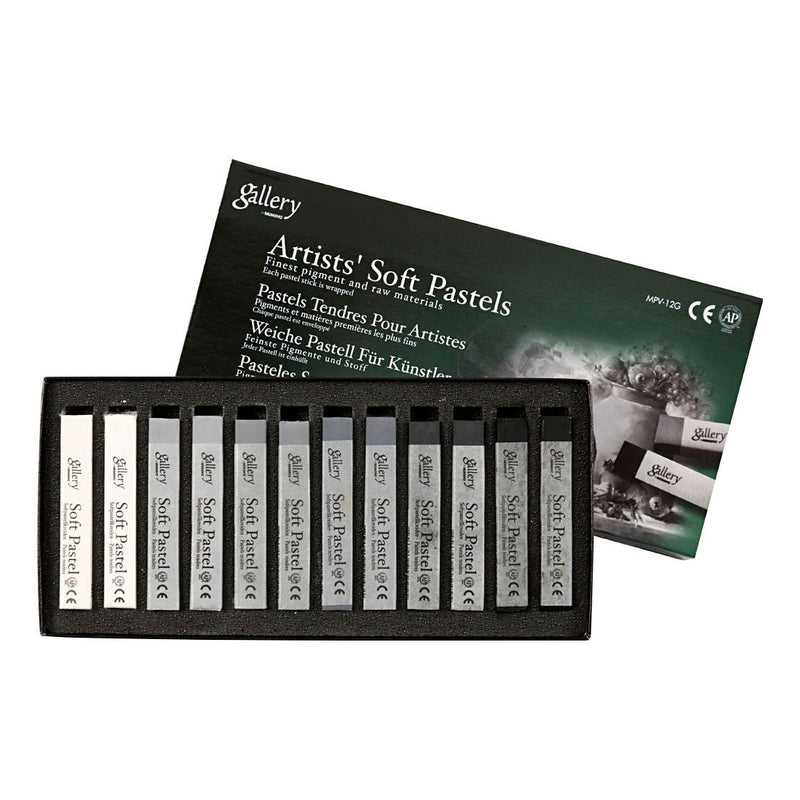 Load image into Gallery viewer, Creativ company gallery soft pastel set zwart wit harmonie, 12st.

