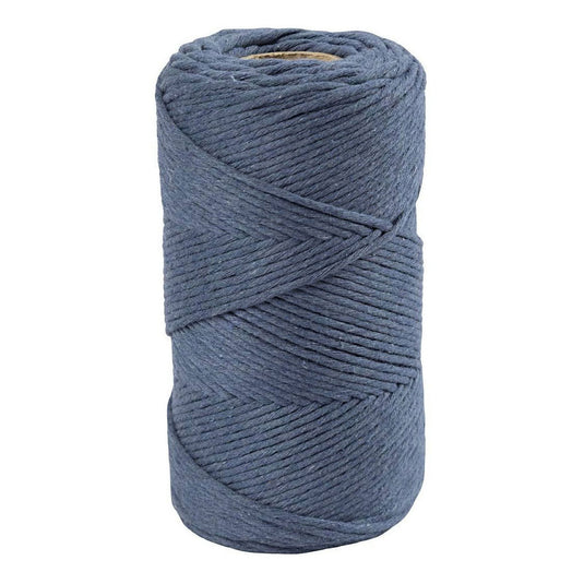 Creativ company macrame koord - blauw, 198m