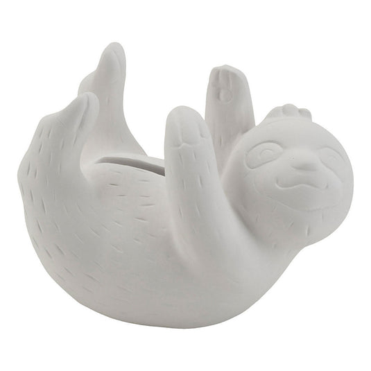 Creativ company terracotta dierenspaarpot luiaard, 6st.