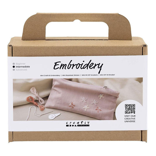 Creativ company https: www.cchobby.nl mini-hobbyset-borduurwerk-clutch-tas-dusty-rose-1-doos