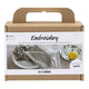 Creativ company mini hobbyset borduren servet dusty groen