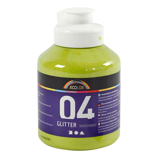 Creativ company http: www.cchobby.nl acrylverf-met-glitters-lime-groen-500-ml-1-fles