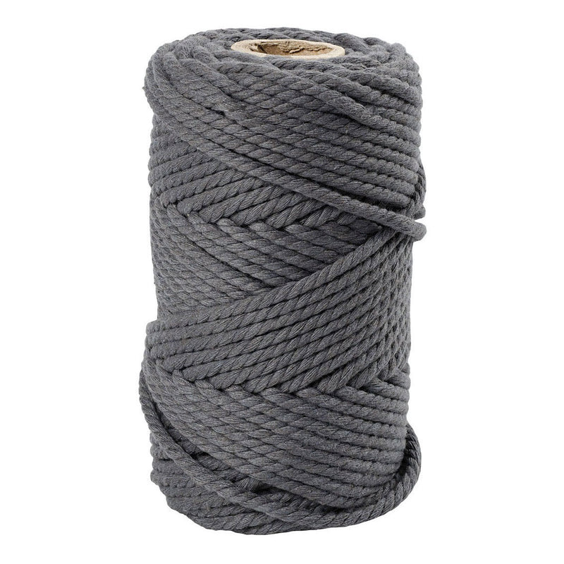 Load image into Gallery viewer, Creativ company macrame koord grijs, 55m
