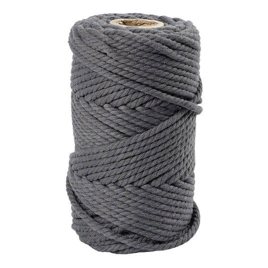 Creativ company macrame koord grijs, 55m