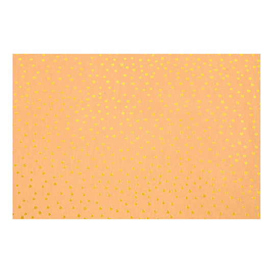Creativ company faux leather papier bruin met stippen, 1m
