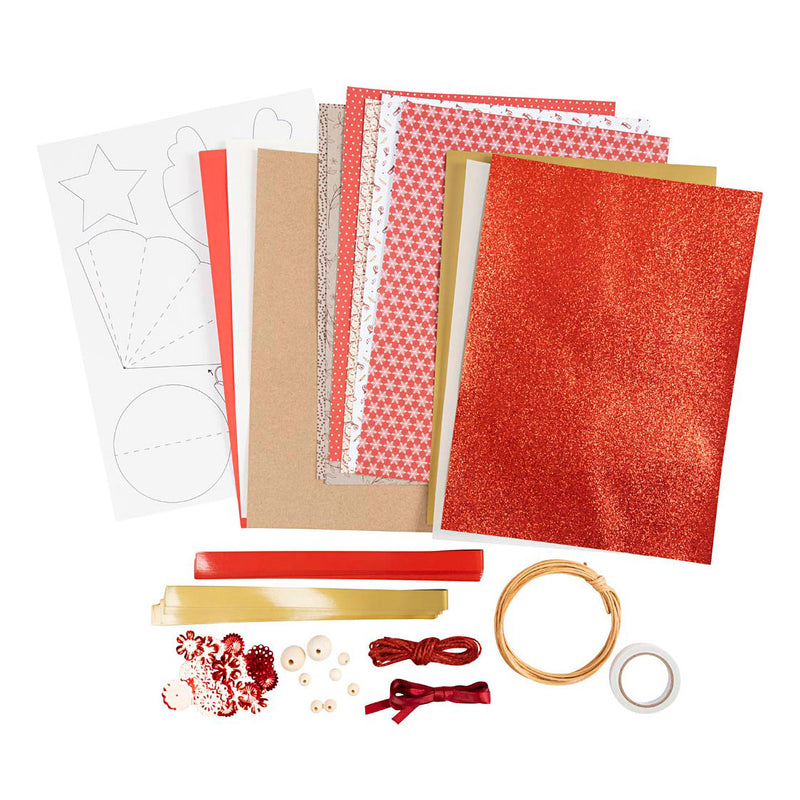 Load image into Gallery viewer, Creativ company http: www.cchobby.nl knippakket-kerstmis-naturel-rood-wit-1-doos
