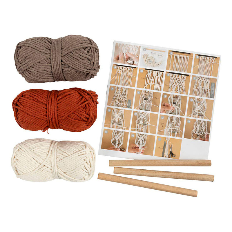 Load image into Gallery viewer, Creativ company hobbyset macrame bloemenhanger
