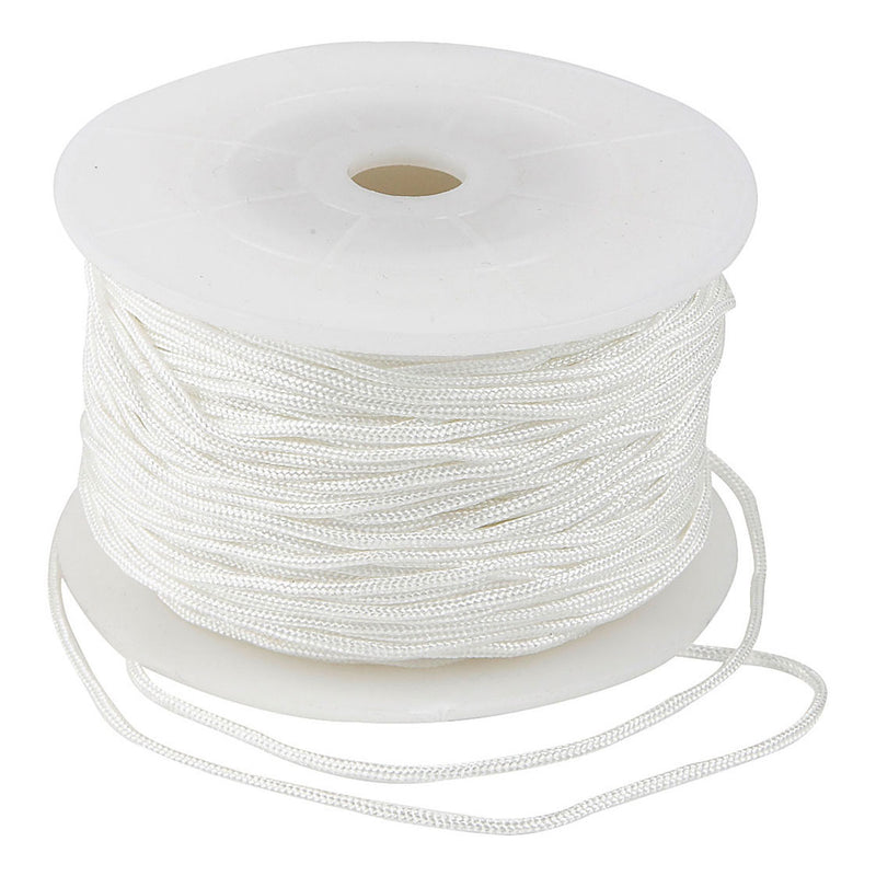 Load image into Gallery viewer, Creativ company polyester koord wit 1 mm, 50m
