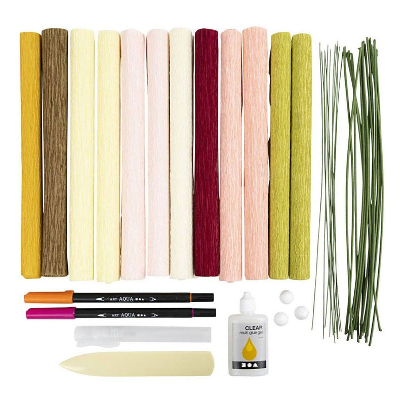 Load image into Gallery viewer, Creativ company hobbyset crepepapier bloemen boeket
