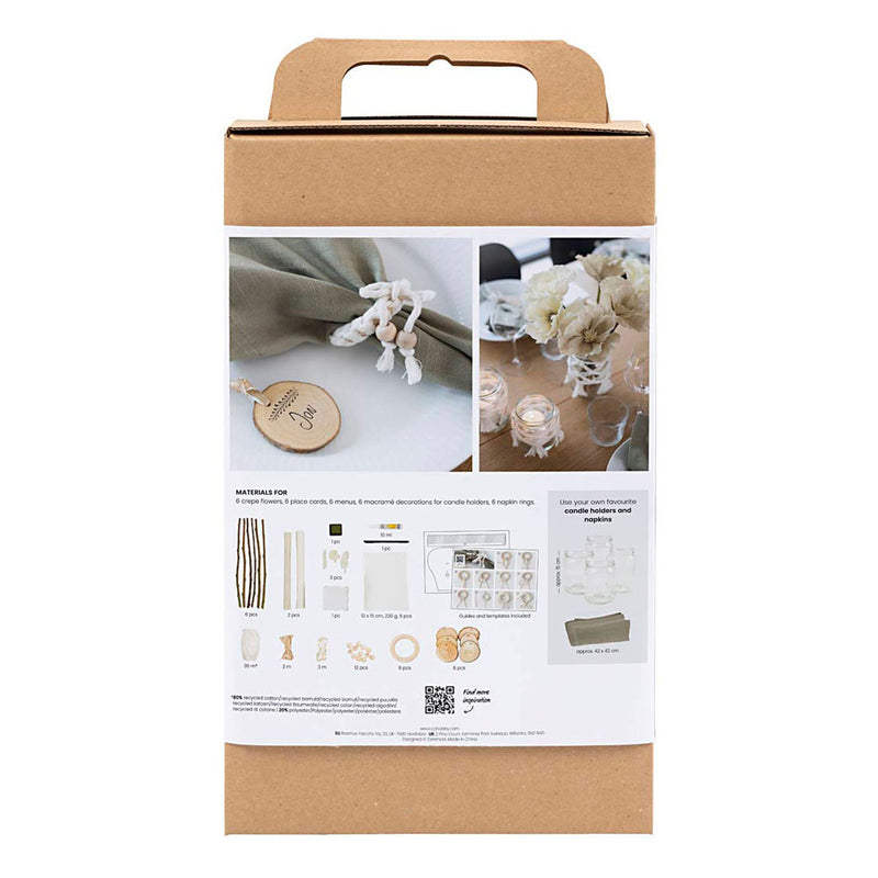 Load image into Gallery viewer, Creativ company hobbyset tafeldecoratie naturel
