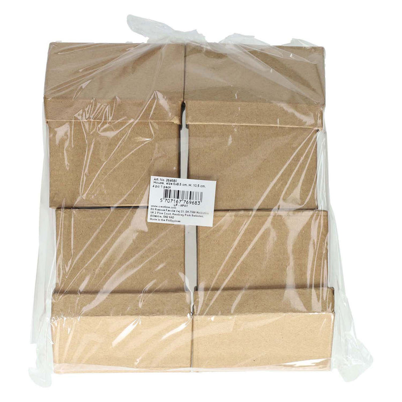 Load image into Gallery viewer, Creativ company huizen papier-mache, set van 4

