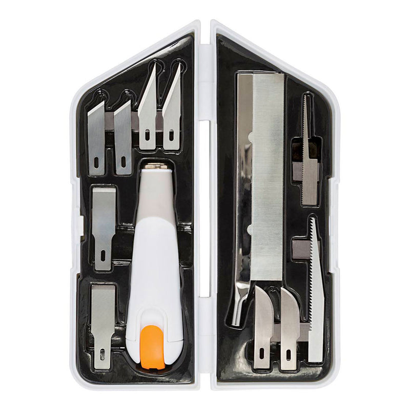 Load image into Gallery viewer, Fiskars http: www.cchobby.nl -mes-beitel-en-zaagset-l-15-cm-b-3-cm-1-set

