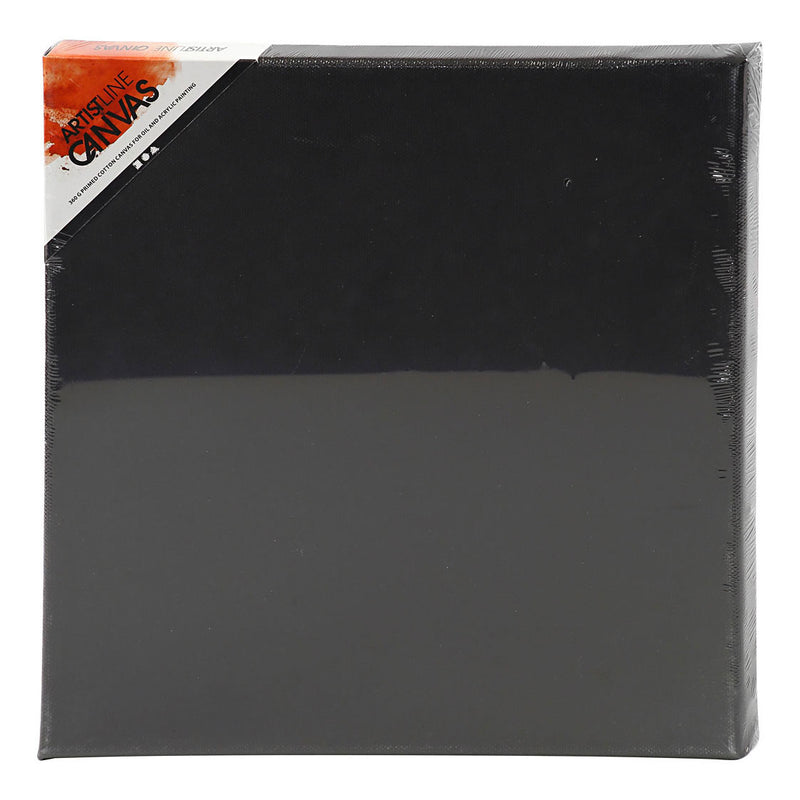 Load image into Gallery viewer, Creativ company artistline canvas zwart 30x30cm, 10st.
