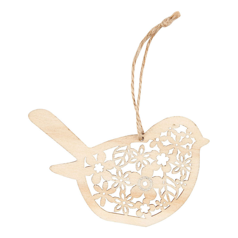 Load image into Gallery viewer, Creativ company houten figuren vlinder bloem en vogel, 90st.
