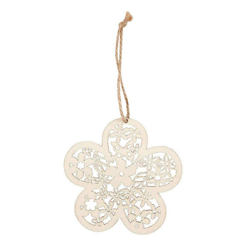 Load image into Gallery viewer, Creativ company houten figuren vlinder bloem en vogel, 90st.
