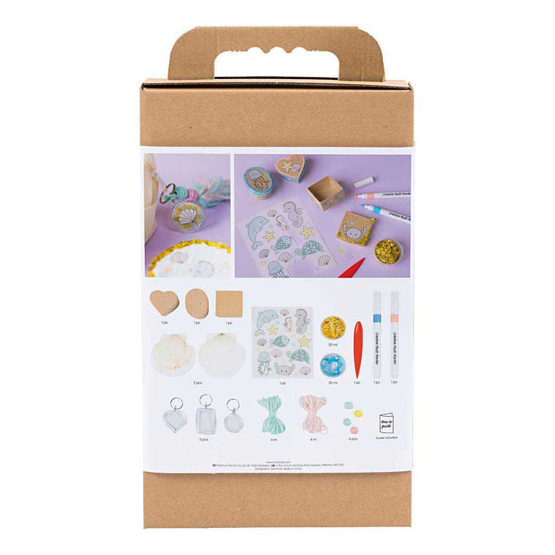 Load image into Gallery viewer, Creativ company mini hobbyset - schelpen en sleutelhangers
