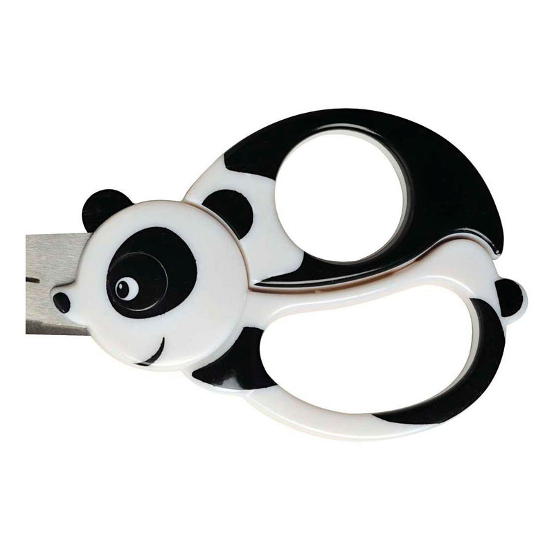 Afbeelding laden in galerijviewer, Creativ company fiskars kinderschaar met dierenmotief panda - 13cm
