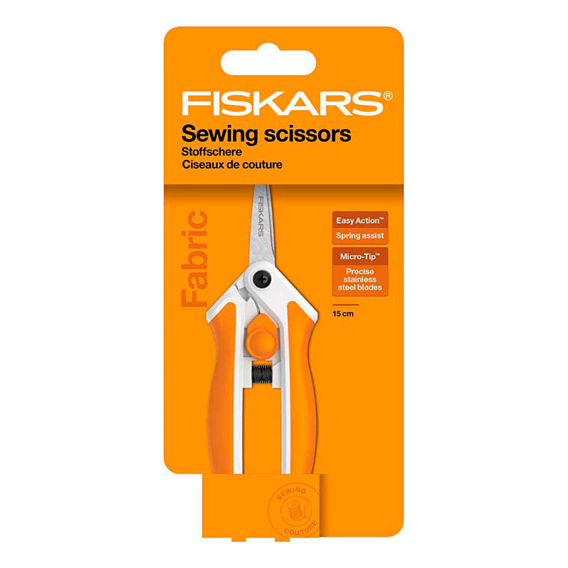 Afbeelding laden in galerijviewer, Creativ company https: www.cchobby.nl fiskars-soft-touch-schaar-l-15-cm-micro-spids-1-stuk
