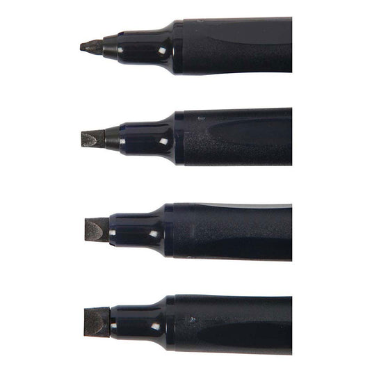 Creativ company https: www.cchobby.nl kalligrafeer-stiften-lijndikte-1-4-2-5-3-6-4-8-mm-zwart-4-stuk-1-doos