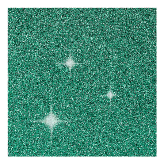 Creativ company kaarten en enveloppen 10,5x15cm glitter groen - 4st.