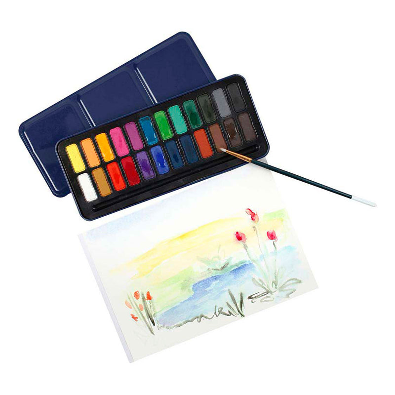 Load image into Gallery viewer, Colortime aquarelset diverse kleuren - 24 kleuren

