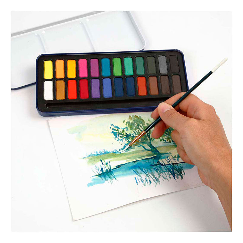 Load image into Gallery viewer, Creativ company aquarelset diverse kleuren - 24 kleuren
