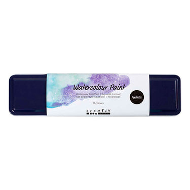 Creativ company aquarelset metallic kleuren - 12 kleuren