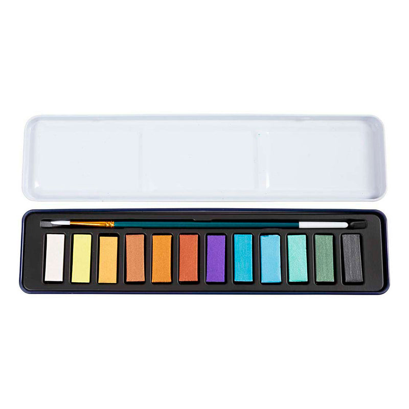 Load image into Gallery viewer, Creativ company aquarelset metallic kleuren - 12 kleuren
