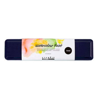 Creativ company cc aquarelset pastelkleuren 12 kleuren