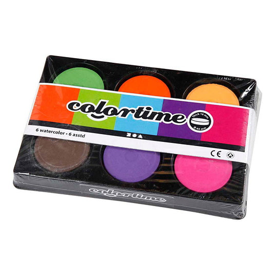 Creativ company waterverf extra kleuren - 6 kleuren