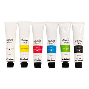 Creativ company gouacheverf standaardkleuren - 6x20ml.