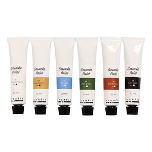 Creativ company gouacheverf natuurlijke kleuren - 6x20ml.