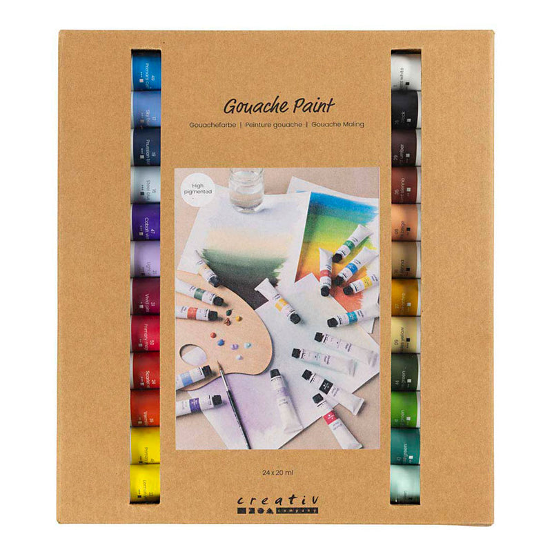 Load image into Gallery viewer, Creativ company gouacheverf diverse kleuren - 24x20ml.
