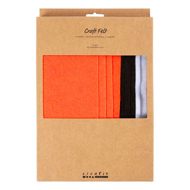 Creativ company hobbyvilt a4 dikte 2mm herfst kleuren - 10st.
