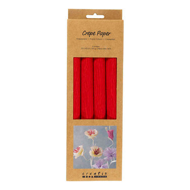 Creativ company crepepapier rood - 4st.
