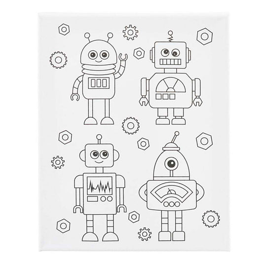 Creativ company https: www.cchobby.nl schildercanvas-met-print-robots-d-1-6-cm-afm-24x30-cm-360-gr-1-stuk
