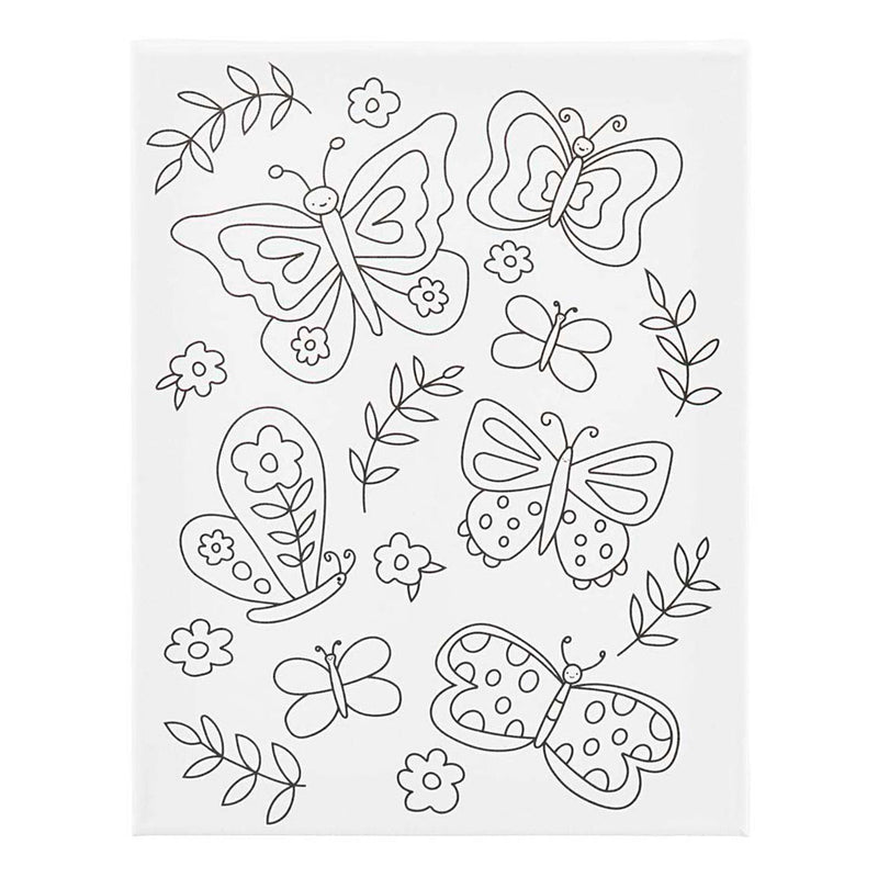 Load image into Gallery viewer, Creativ company schildercanvas met print vlinders - 24x30cm

