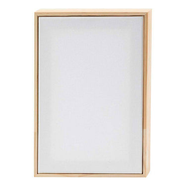 Creativ company gespannen canvas met lijst 280gr. 15,8x23,8cm - wit