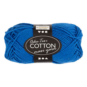 Creativ company katoengaren afm 8 8 l: 80-85 m kobalt blauw - 50gr.