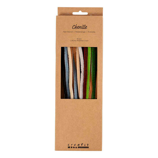 Creativ company chenille 6mm x 30cm naturel - 25st.