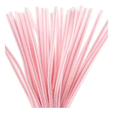 Creativ company chenilledraad roze knutselmateriaal 50 stuks 6mm x 30cm.