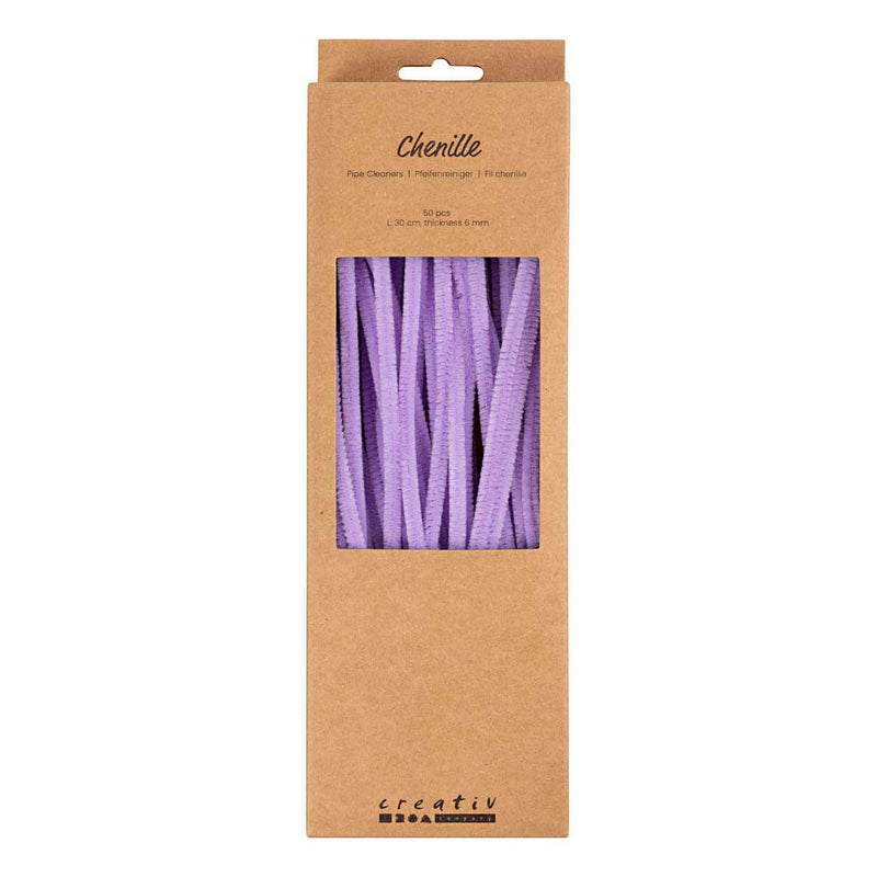 Load image into Gallery viewer, Creativ company chenille 6mm x 30cm paars - 50st.
