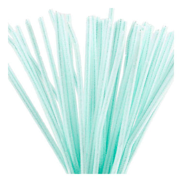 Creativ company chenille 6mm x 30cm licht turquoise - 50st.