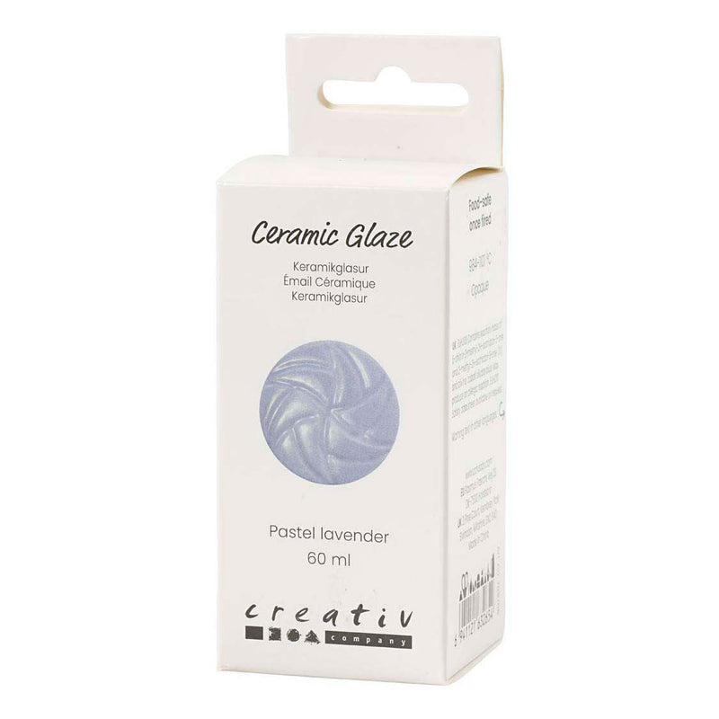 Load image into Gallery viewer, Creativ company keramiek glazuur 984-1101 c dekkend pastel lavender - 60ml
