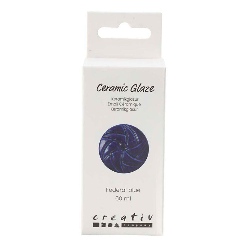 Afbeelding laden in galerijviewer, Creativ company keramiek glazuur 984-1101 c dekkend federal blue - 60ml
