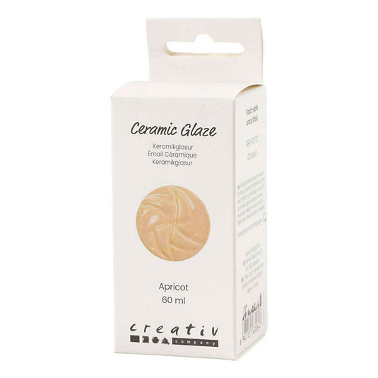 Creativ company http: www.cchobby.nl keramiek-glazuur-984-1101-c-dekkend-apricot-60-ml-1-doosje