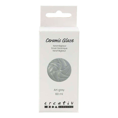 Creativ company keramiek glazuur 984-1101 c dekkend art grey - 60ml